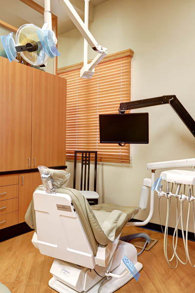 inside one of the dental exam rooms at Sonoran Vista Dentistry